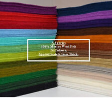 100% Merino Wool felt Fabric Material.  1mm thick sold in sheets, per metre.. for sale  Shipping to South Africa