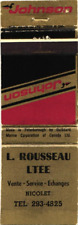 L. Rousseau Ltd., Johnson Sales - Serviço - Trocas Capa Vintage Matchbook comprar usado  Enviando para Brazil