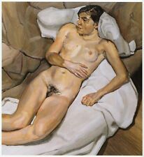Bella nude on bed Lucian Freud print in 11 x 14 inch mount ready to frame SUPERB for sale  UK