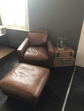 Habitat tan leather for sale  HEREFORD