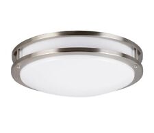 Used, Miseno ML14290 16"W LED Flush Mount Drum Ceiling Fixture - Nickel for sale  Shipping to South Africa