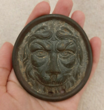 Usado, Jefe escudo de bronce antiguo león segunda mano  Embacar hacia Argentina