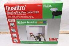Caixa de saída para máquina de lavar Oatey Quadtro branca 1/4" giro x 2" cubo 38528  comprar usado  Enviando para Brazil