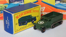 Matchbox 49a M3 Transportador de Pessoal Muito Quase Perfeito em Caixa Muito Boa BPW comprar usado  Enviando para Brazil