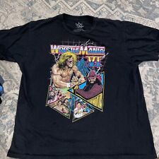 Usado, Camiseta masculina WWE VI 6 Wrestle Mania preta GG Ultimate Warrior Macho Man - Snake comprar usado  Enviando para Brazil