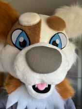 Long Fur Furry Costume Husky Dog Fox Mascot for sale  Shipping to South Africa