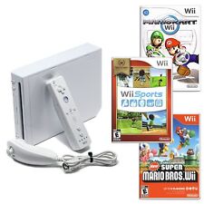 Auténtica consola Wii blanca + elige juegos, controladores y cables + vendedor de EE. UU. segunda mano  Embacar hacia Argentina
