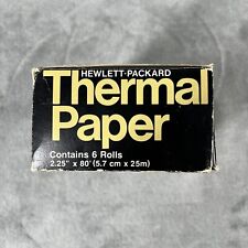 Rollos de papel térmico Hewlett Packard vintage caja de 6 (5 piezas HP, 1 desconocido) segunda mano  Embacar hacia Argentina
