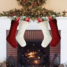 Knitted christmas stockings for sale  NORWICH