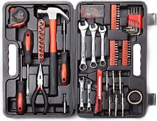CARTMAN 148Piece Tool Set General Household Hand Tool Kit RED for sale  Las Vegas