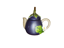 Vintage eggplant teapot for sale  Camden