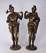 Pair vintage spelter for sale  RIPLEY