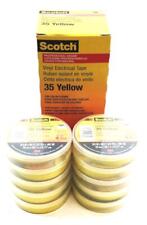 Caixa Scotch de 10 fita elétrica de vinil amarelo grau 35 054007-10844 nova na caixa comprar usado  Enviando para Brazil