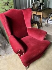 Velvet armchair used for sale  WALTON-ON-THAMES