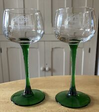 green stem wine glasses luminarc for sale  STIRLING