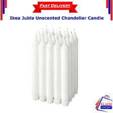 IKEA JUBLA Unscented Chandelier Candle Stearin White 7½" (PACK OF 20) FAST SHIP* till salu  Toimitus osoitteeseen Sweden