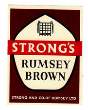 Beer label strong for sale  BURY