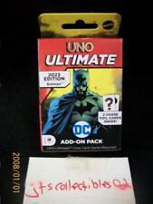 UNO Ultimate DC Add-On Pack BATMAN com 2 Cartões de Perseguição Foil Fechados Mattel Holo, usado comprar usado  Enviando para Brazil