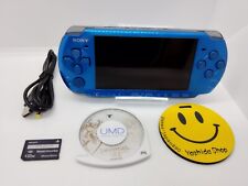 Consola Portátil PSP-3000 SONY PSP Playstation Azul Marino COLOR RARO CON Cargador segunda mano  Embacar hacia Argentina