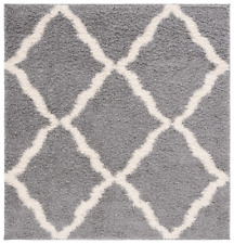 white grey shag area rug for sale  Bordentown