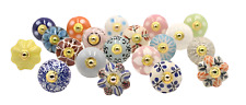 Usado, Botões de cerâmica feitos à mão puxadores de armário multicoloridos para puxadores de armário de cozinha comprar usado  Enviando para Brazil