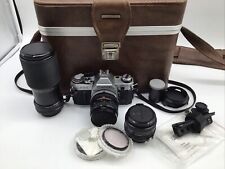 Canon AE-1 35mm Camera w/ 50mm, 28mm, Macro 80-205mm Lenses And More UNTESTED, used for sale  Shipping to South Africa