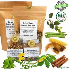 Herbal Diabetics Tea Natural Blood Sugar, Glucose, Cholestorol, Lower & Control, used for sale  Shipping to South Africa