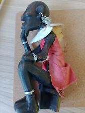 Wooden maasai man for sale  WORTHING