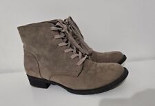 F&F Ladies Faux Suede Lace Up Ankle Boots UK Size 5 excellent Cond Flats Winter for sale  Shipping to South Africa