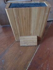 Bamboo knife block for sale  PLYMOUTH