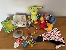 Bundle of baby sensory toys, teethers, cloth books - Lamaze, Nuby, Skip Hop for sale  LEEDS