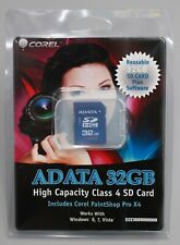 Tarjeta de memoria Adata 32 GB SD HC clase 4 con Corel Paintshop Pro X4, usado segunda mano  Embacar hacia Argentina