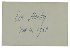 Pianista clásico"" Lee Hoiby tarjeta firmada a mano 4x6 fechada 1988 autógrafos JG certificado de autenticidad segunda mano  Embacar hacia Argentina