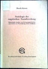 Soziologie empirischen sozialf gebraucht kaufen  Bubenhm.,-Wallershm.