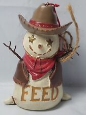 Snowman cowboy resin for sale  Durham