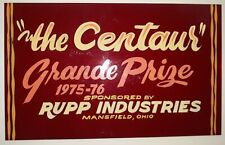 VINTAGE RUPP CENTAUR • HAND PAINTED SIGN • ONE OF A KIND RED PLEXIGLASS ACRYLIC  for sale  Shipping to Canada