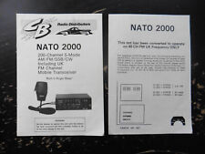 1980s CB Manual do Proprietário NATO 2000 Reino Unido 200 Canais 5 Modo AM/FM Citizen Band SSB CW comprar usado  Enviando para Brazil