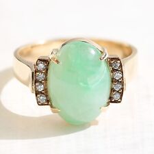 Gold jade ring for sale  LONDON