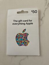 Tarjeta de regalo de Apple $50 tarjeta física envío gratuito iTunes segunda mano  Embacar hacia Argentina