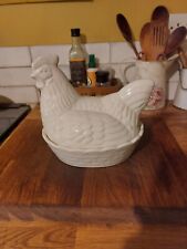 Ceramic cream chicken for sale  HARROGATE