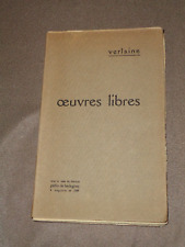 Curiosa verlaine oeuvres d'occasion  Bourg-en-Bresse