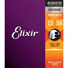 Cordas de guitarra Elixir 11102 Nanoweb 80 20 bronze acústico médio 13-56 comprar usado  Enviando para Brazil