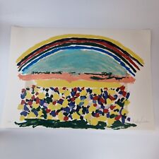 Used, Menashe Kadishman Signed Colour Print Rainbow Limited Edition 158/200 for sale  Shipping to South Africa