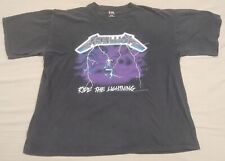 Vintage 1994 GIANT Metallica "Ride the Lightning" Shirt Large Glow in the Dark for sale  Shipping to South Africa