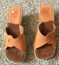 Tsonga Platform Slide/Slip On Women’s Sandals | Orange Leather Upper | Size 6/36 for sale  Shipping to South Africa