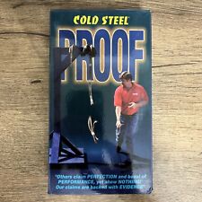 Cuchillo a prueba de acero frío (VHS, 1996) técnica de corte prueba hoja de forja segunda mano  Embacar hacia Argentina