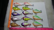 Lot Of 13 Rapala Rippin Rap Size 7 Multi Colored Fishing Lures for sale  Shipping to South Africa