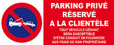 Panneau parking privé d'occasion  Marennes