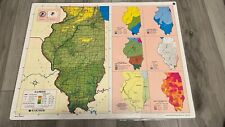 Illinois laminated map for sale  Mesquite