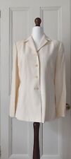 Vintage 90s Planet cream silk longline jacket - 12/ Used for sale  Shipping to South Africa